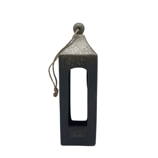 Ecloz - Lanterne en grès - anthracite - H. 32 cm - ECLOZ - Image 1