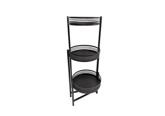 Ecloz - Porte plante 3 niveaux en métal - noir - ECLOZ - Image 1