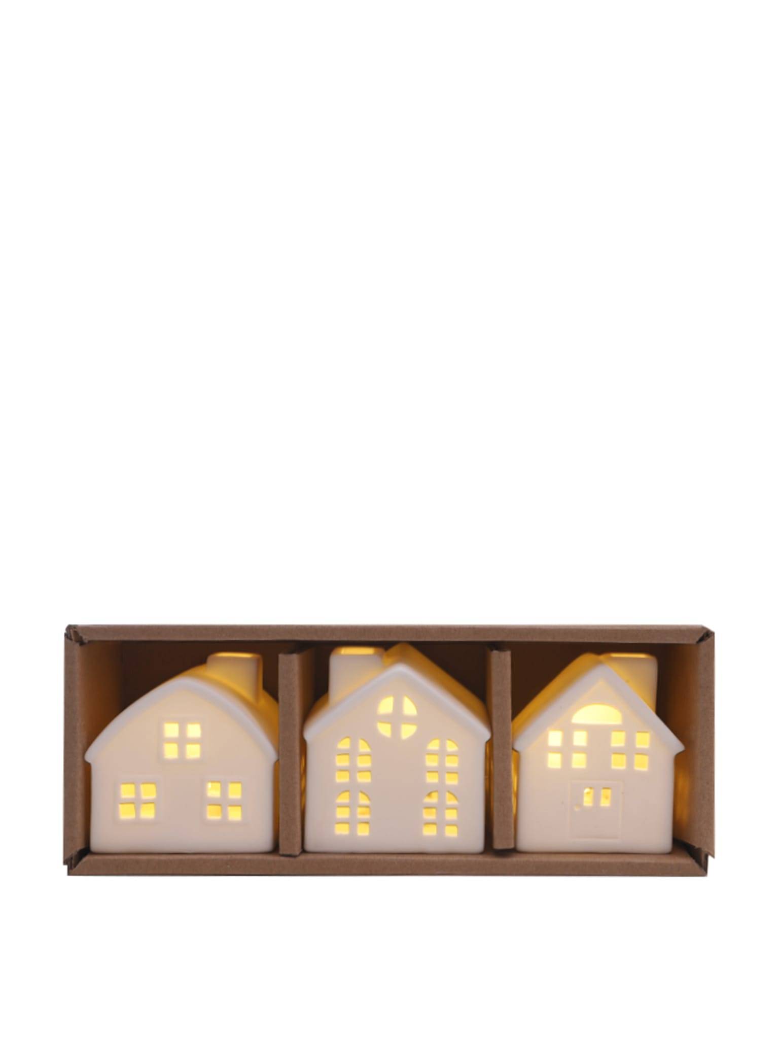 Ecloz - Lot de 3 maisons lumineuses (LED) - ECLOZ - Image 1