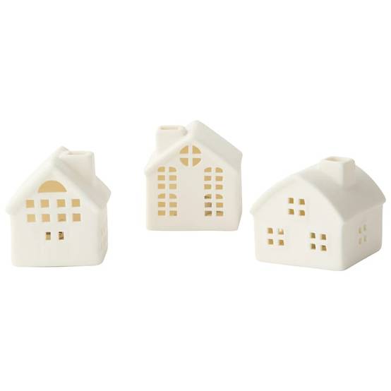 Lot de 3 maisons lumineuses (LED) - ECLOZ - Jardiland