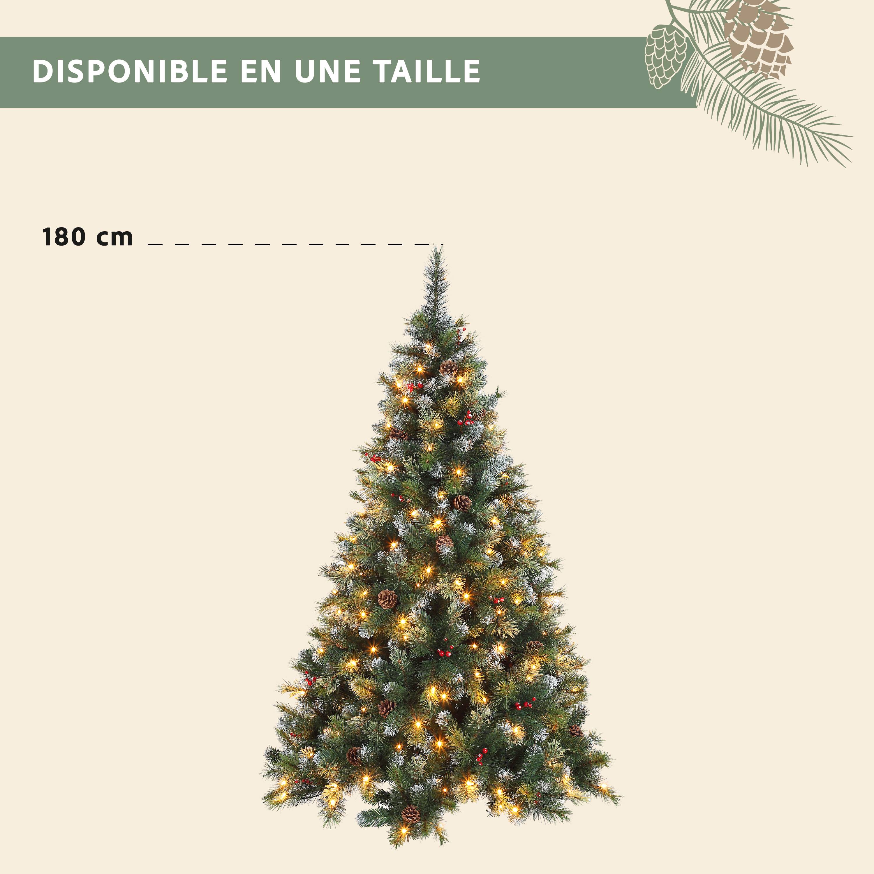 Ecloz - Árbol de Navidad artificial Valloire luminoso - 180 cm - ECLOZ - Imagen 3
