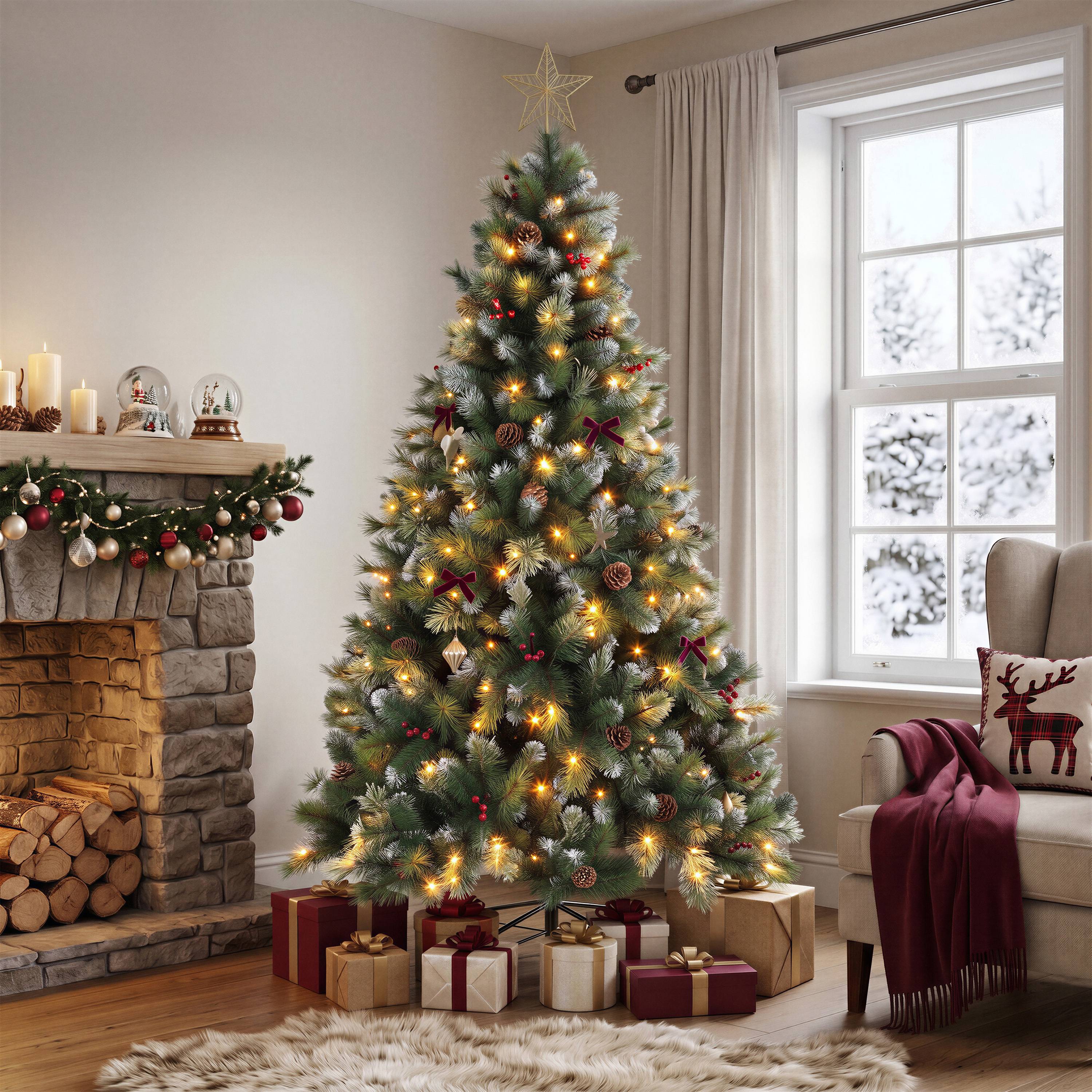 Ecloz - Árbol de Navidad artificial Valloire luminoso - 180 cm - ECLOZ - Imagen 4
