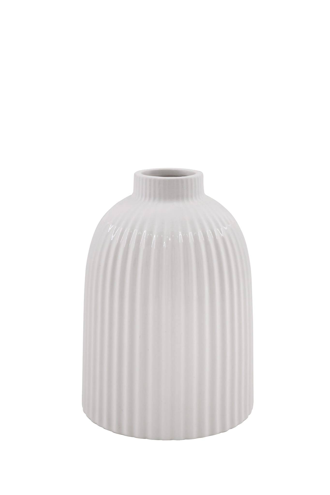 Ecloz - Vase en dolomite striée - blanc - H. 15 cm - ECLOZ