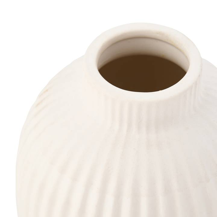 Ecloz - Vase en dolomite striée - blanc - H. 15 cm - ECLOZ - Image 3