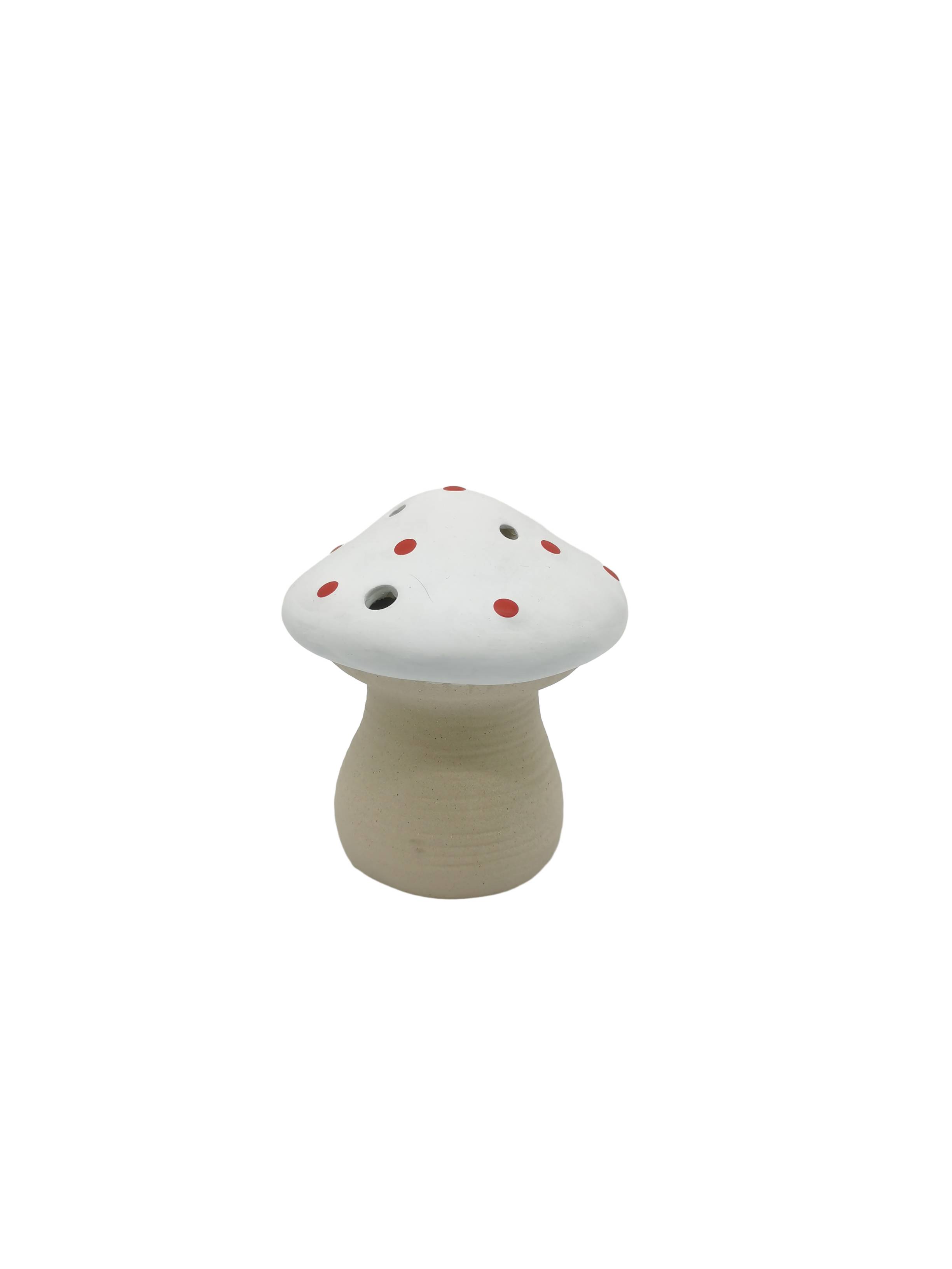 Ecloz - Champignon déco lumineux (LED) - blanc pois rouges - ECLOZ
