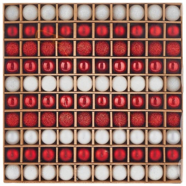 Ecloz - Assortiment de 100 boules de Noël - rouge et blanc - Ø. 2 cm - ECLOZ - Image 2