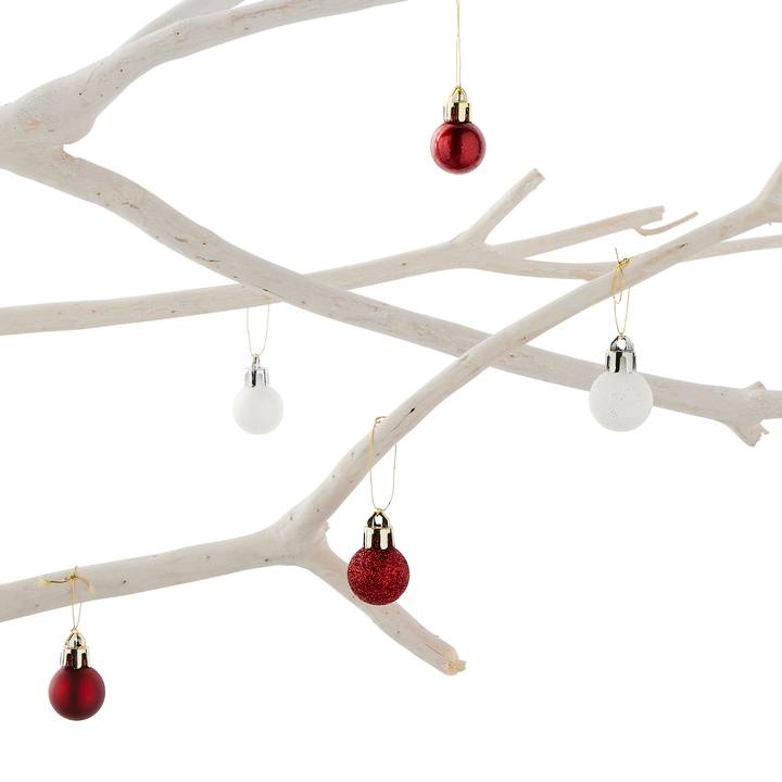 Ecloz - Assortiment de 100 boules de Noël - rouge et blanc - Ø. 2 cm - ECLOZ - Image 3