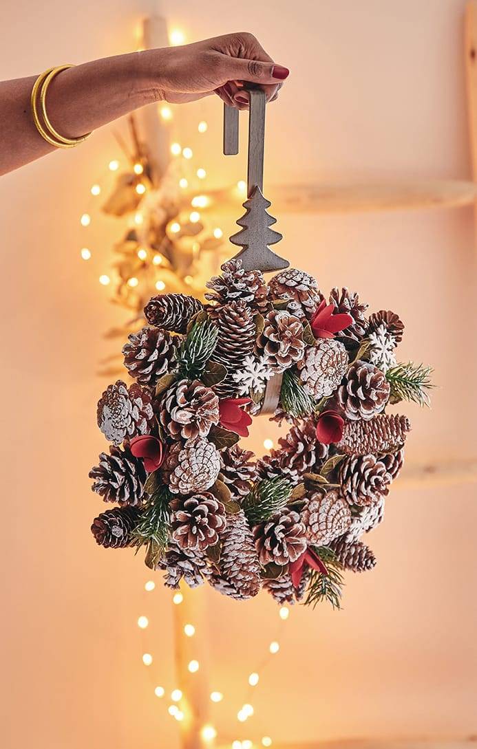 Ecloz - Couronne de Noël avec pomme de pin - ECLOZ - Imagen 3