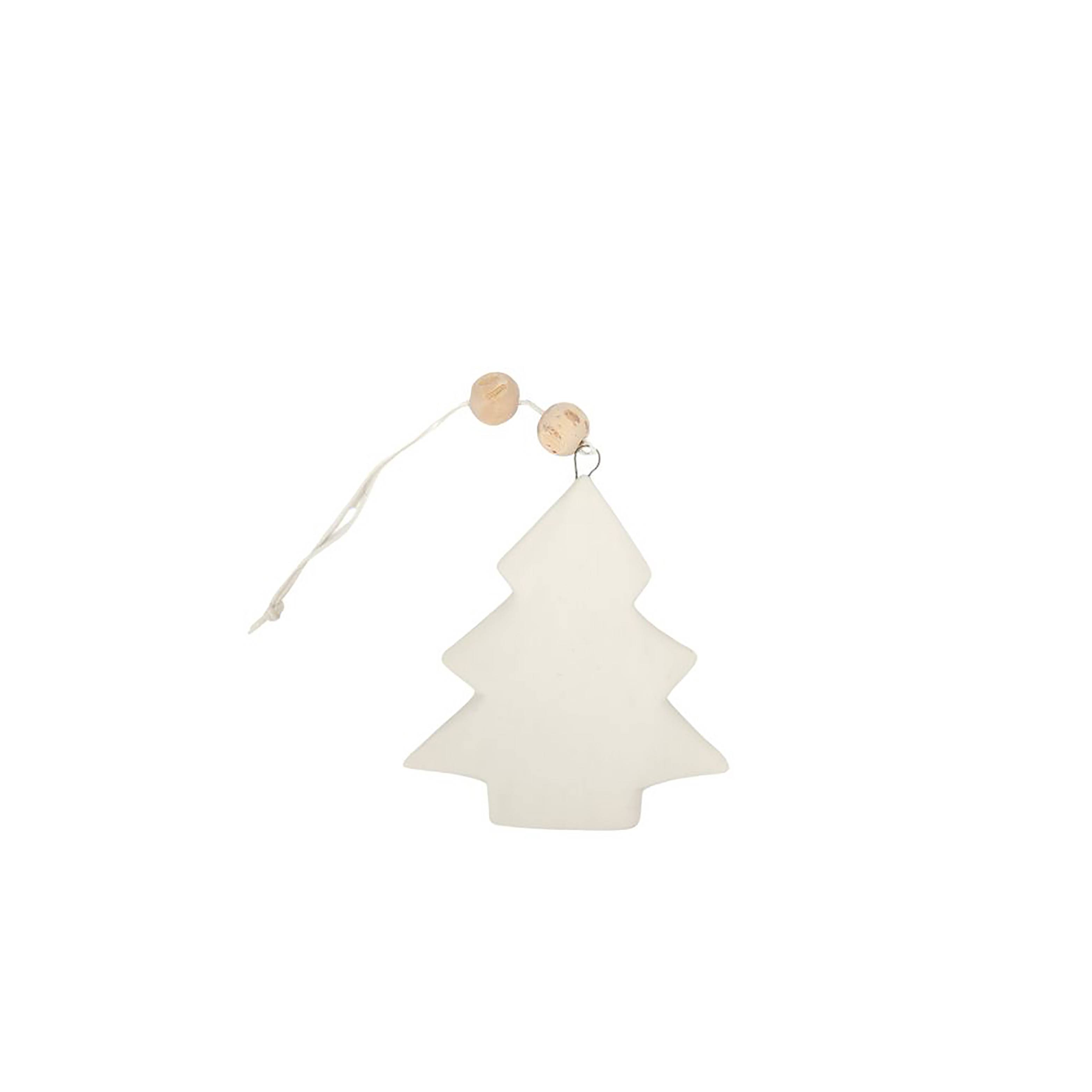 Ecloz - Suspension sapin en céramique - blanc - ECLOZ