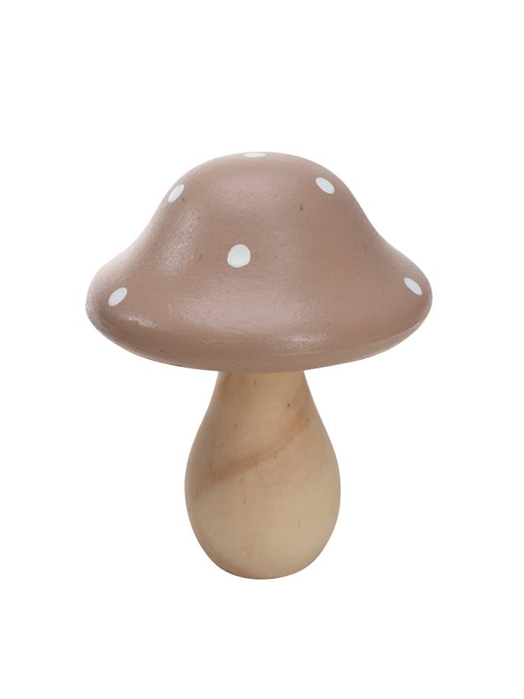 Ecloz - Champignon déco marron à pois blancs Ø14 x H.25 cm- ECLOZ - Image 1
