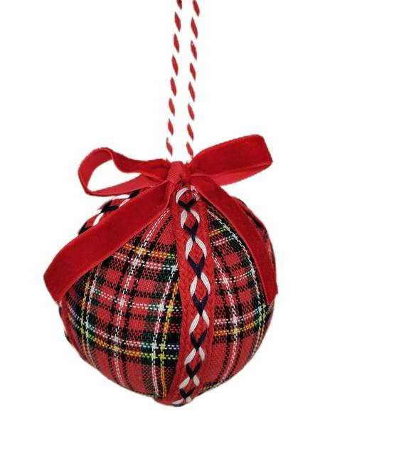 Ecloz - Boule de Noël - tartan - ECLOZ