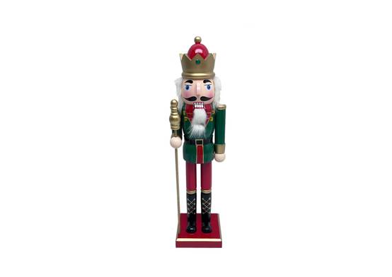 Ecloz - Décoration casse-noisette en bois vert H. 38 cm - ECLOZ - Image 1