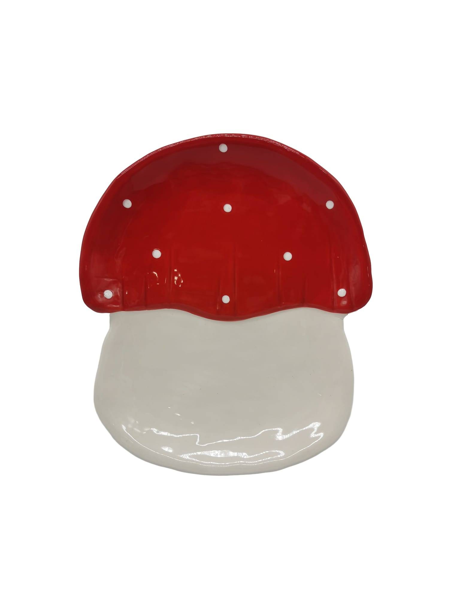 Ecloz - Plat champignon - rouge et blanc - ECLOZ