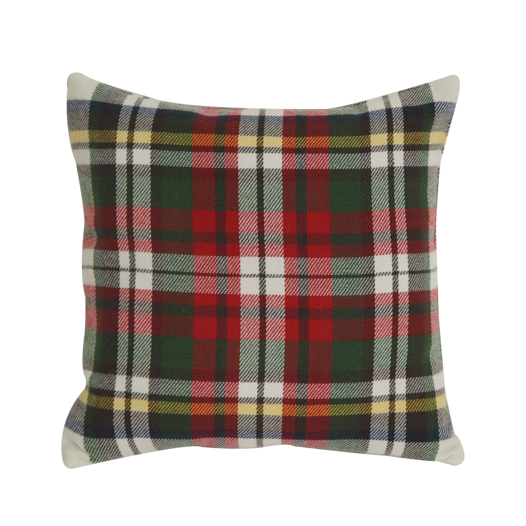 Ecloz - Coussin tartan rouge et vert L.45 x l.45 x H.3 cm - ECLOZ - Image 1