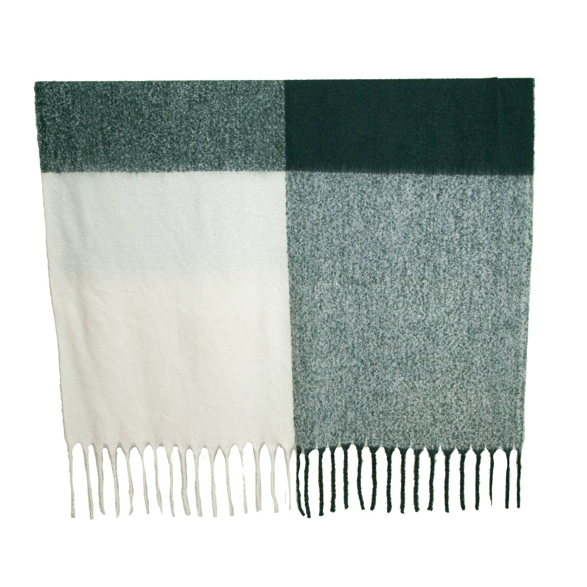 Ecloz - Plaid avec franges - damier vert et blanc - ECLOZ - Imagen 1