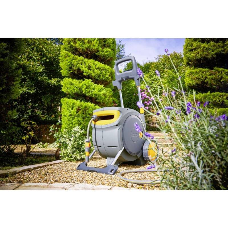 Hozelock - Dévidoir automatique sur roues Auto Reel Mobile avec tuyau L.35 m - HOZELOCK - Imagen 2