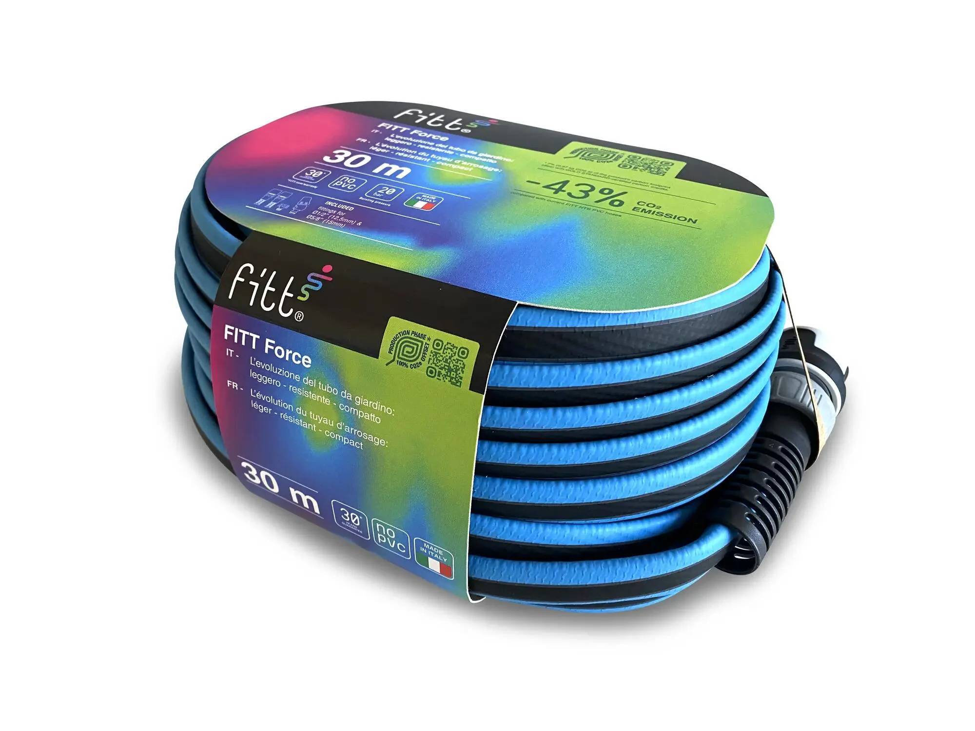Tuyau d'arrosage 30 m en composite bleu Ø1.9 cm modèle force - Fitt/comecap - Image 5
