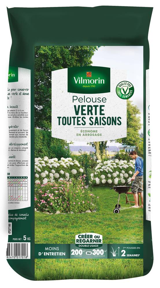 Vilmorin - Pelouse verte toutes saisons 5 kg - Vilmorin - Image 1
