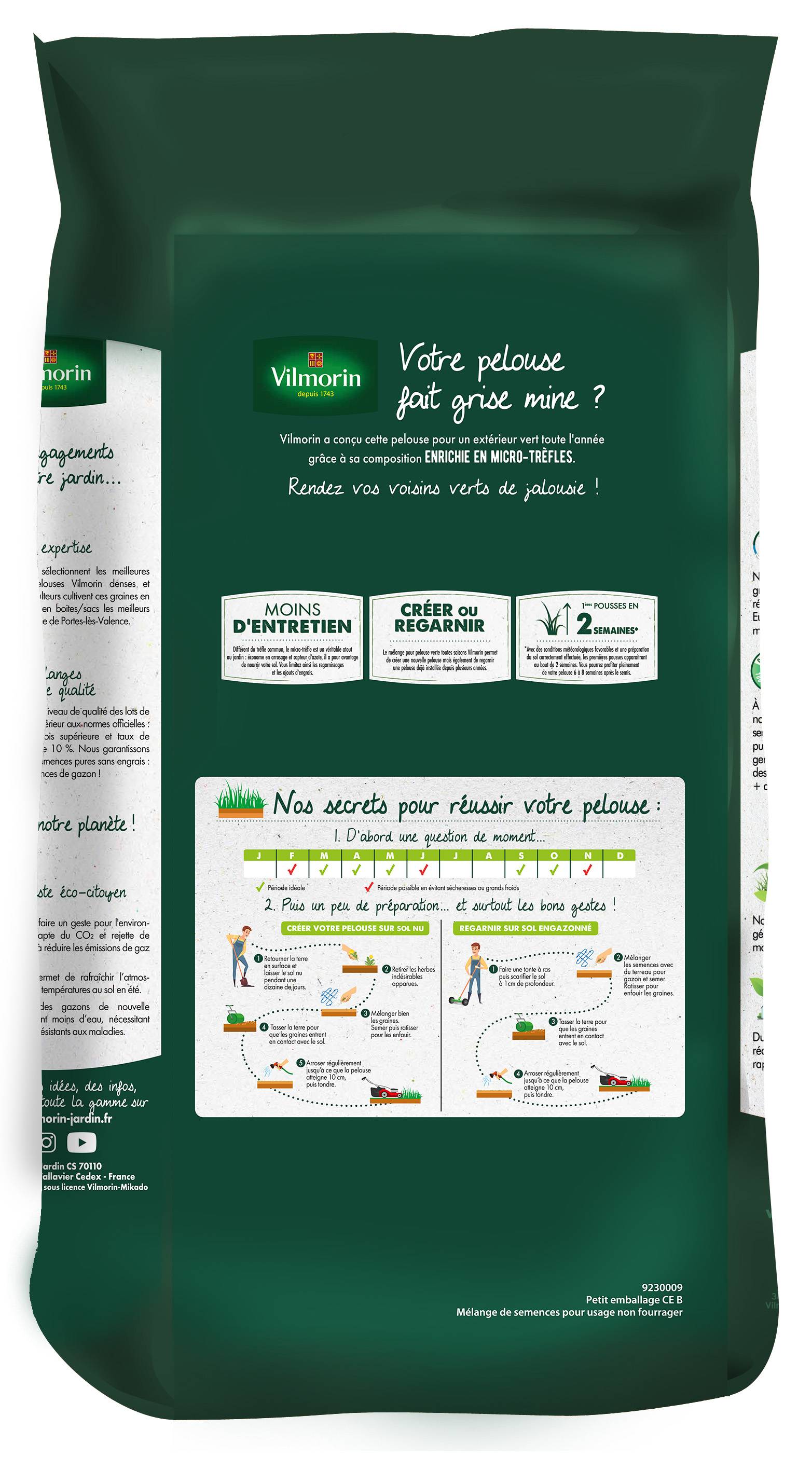 Vilmorin - Pelouse verte toutes saisons 5 kg - Vilmorin - Image 4