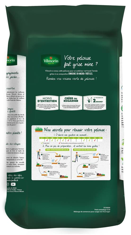 Vilmorin - Pelouse verte toutes saisons 5 kg - Vilmorin - Image 2