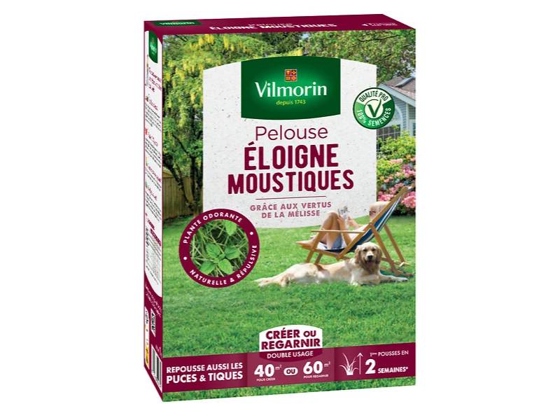 Vilmorin - Pelouse Mélisse Graminées Éloigne Moustiques 1kg - VILMORIN