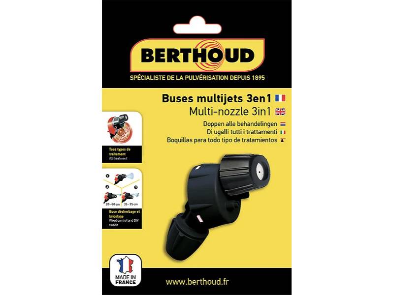 Berthoud - Kit boquilla multi-chorros 3 en 1 – BERTHOUD