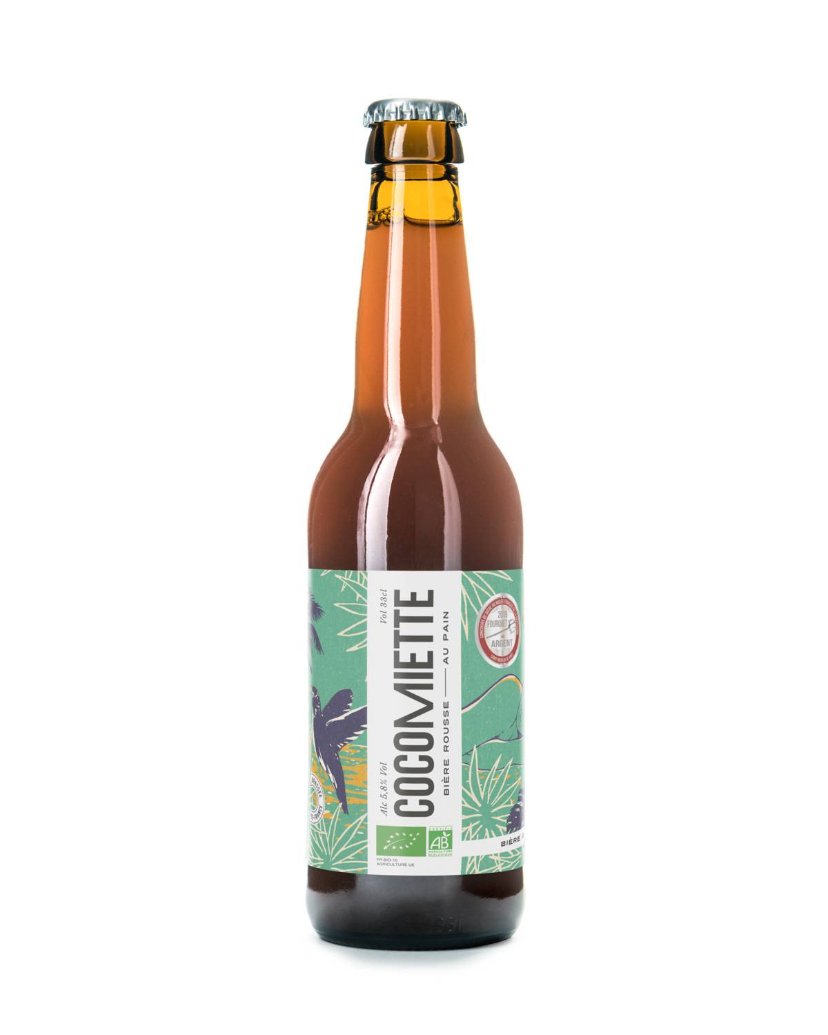 Bouteille Bière Cocomiette Rousse BIO 5,8° 33cl