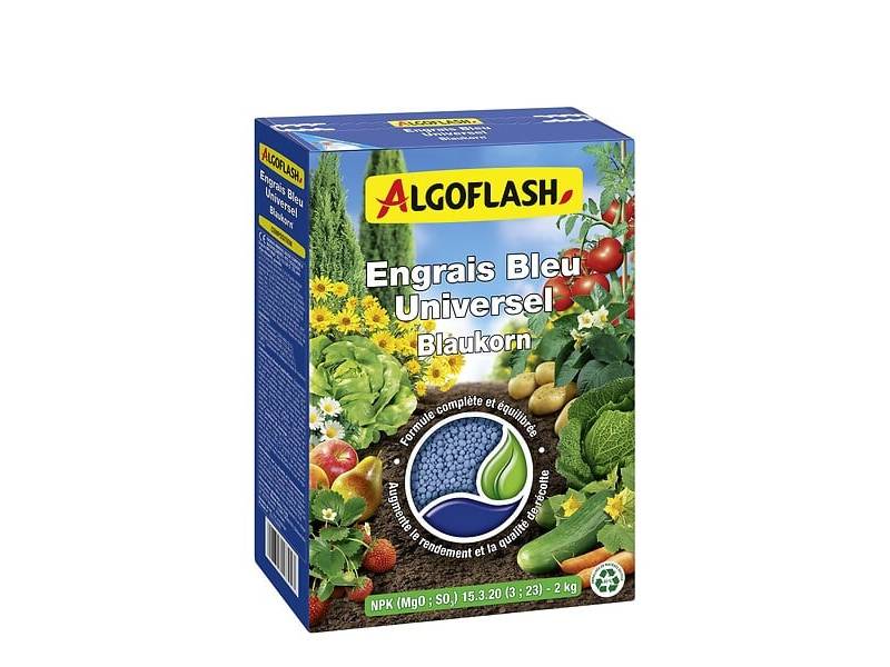 Algoflash - Engrais complet granulé bleu universel 2kg - Algoflash