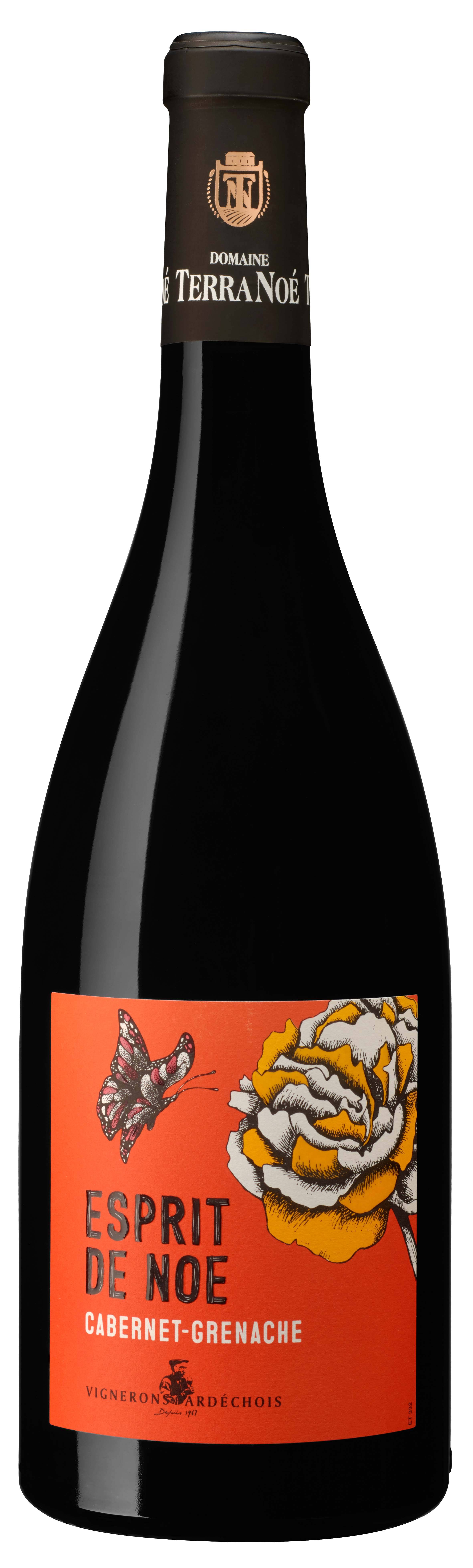Les Vignerons Ardechois - Vin rouge IGP Ardèche BIO 75 cl - Esprit de Noé
