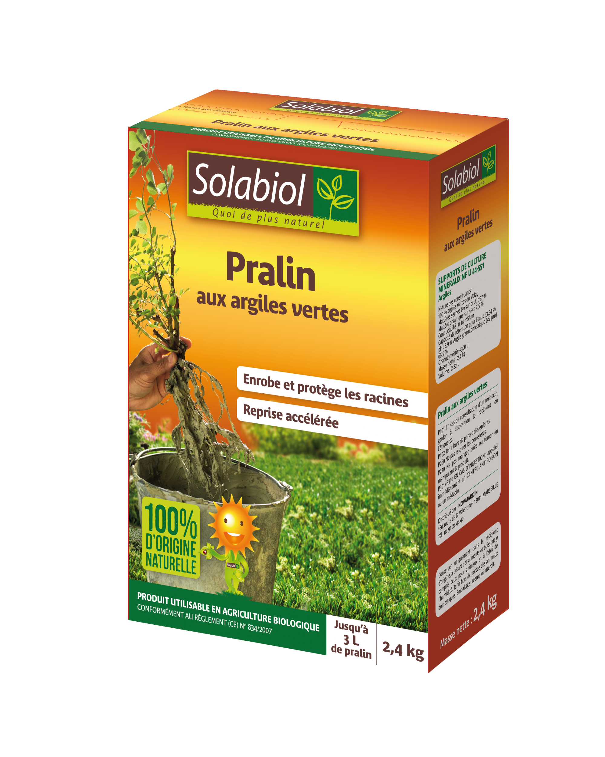 Pralin pour racines Argile Verte 2,82 L SOLABIOL