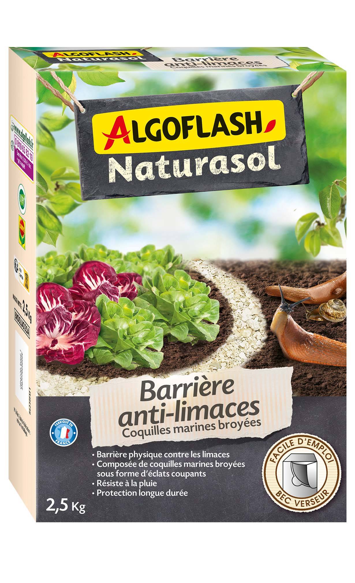 Algoflash Naturasol - Barrière à limaces 2,5 kg - Algoflash Naturasol