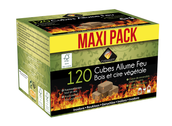 Plaque Allume-Feu Bois Cire Végétale 100% Naturel – FLAMETT - Image 1