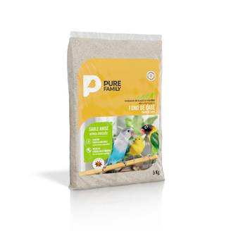 Pure Family - Fond de cage sable anis 5kg - Pure Family