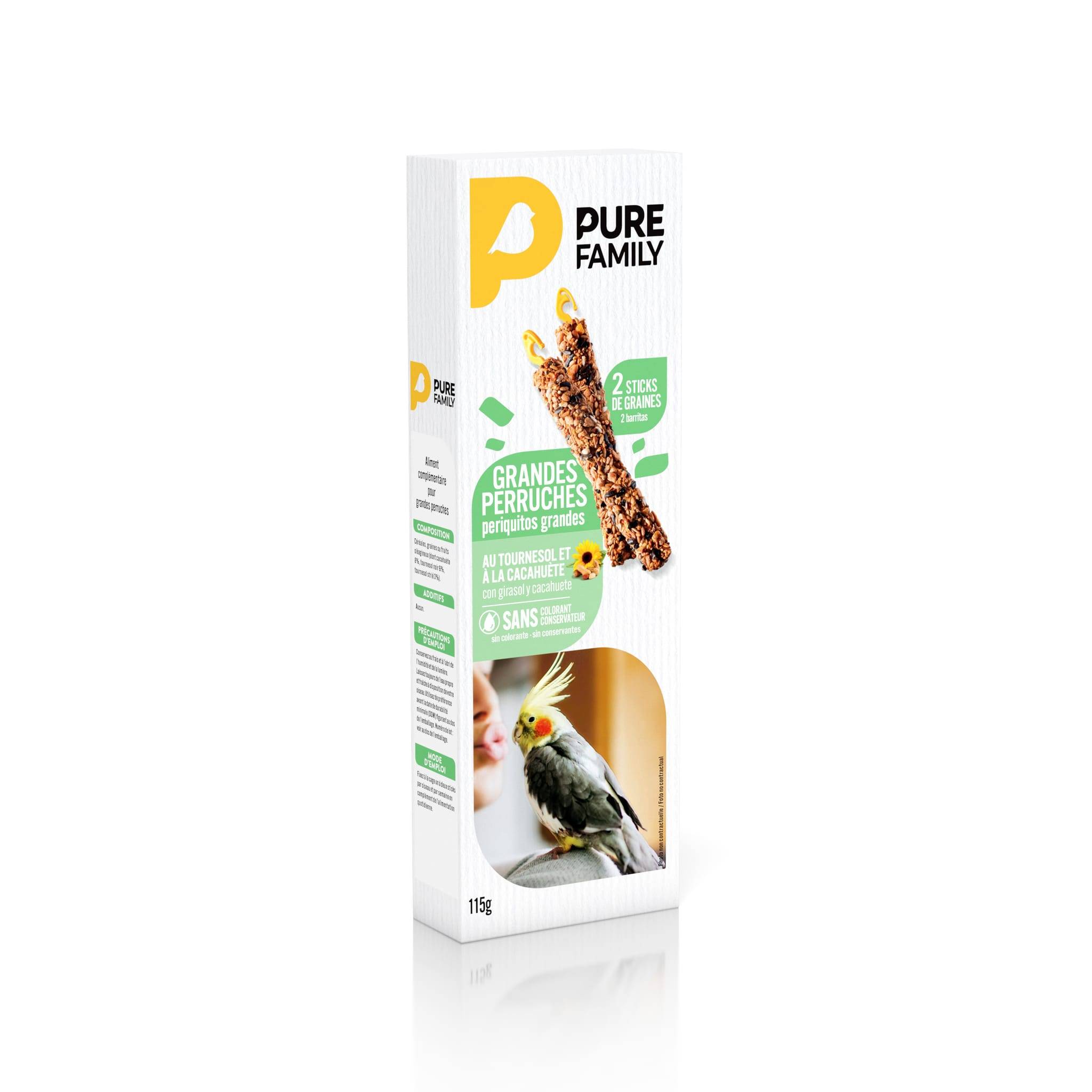 Pure Family - Stick grandes perruches x2 - Pure Family - Imagen 3