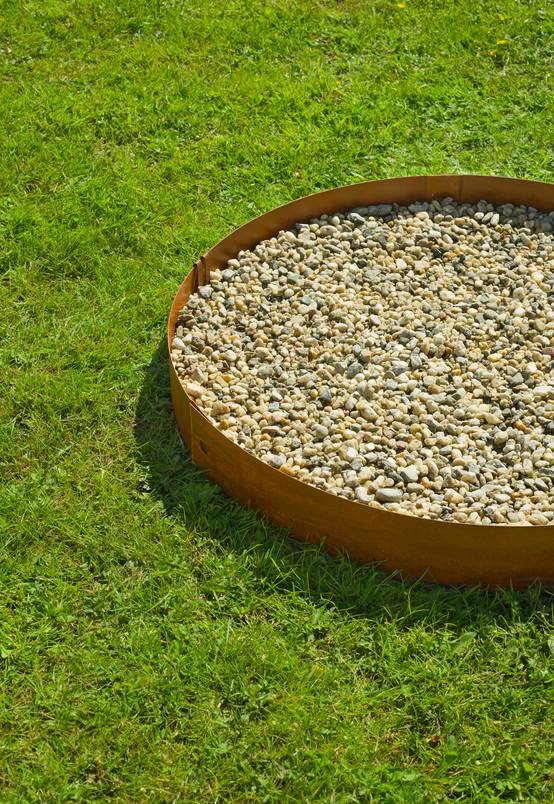 Bordure acier Corten H 10,2 cm L 264 cm 4 ancres - CORTEN - Image 5