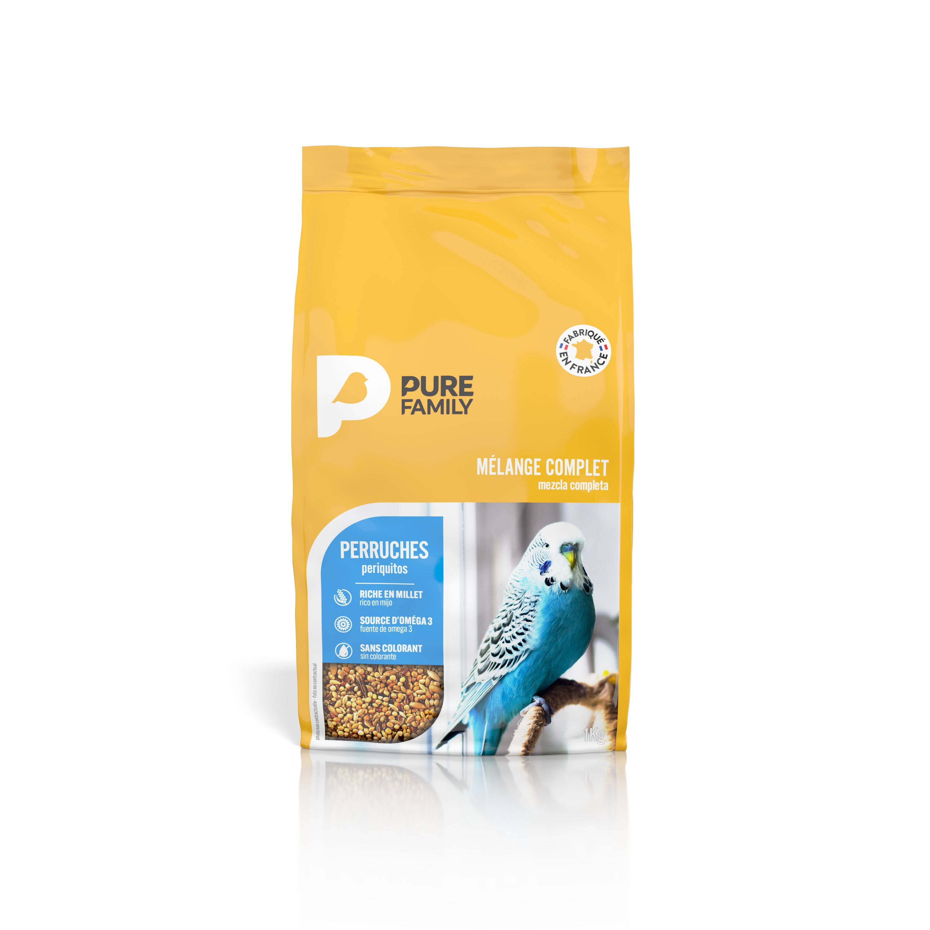 Pure Family - Pure Family - Mélange complet pour perruche 1 kg
