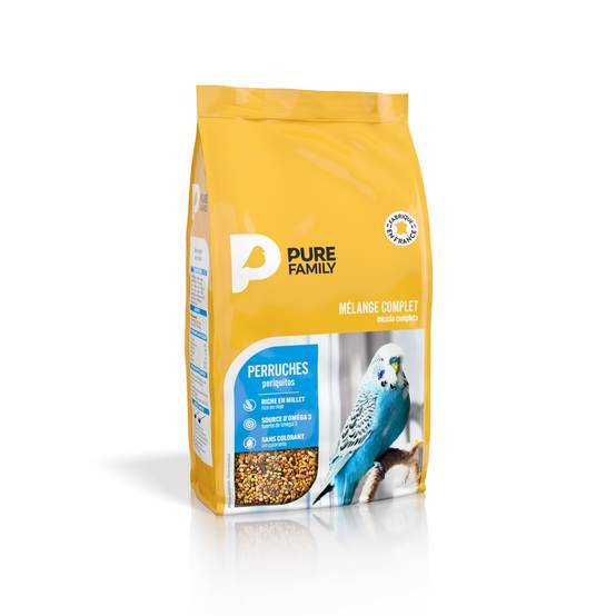 Pure Family - Pure Family - Mélange complet pour perruche 1 kg - Image 2