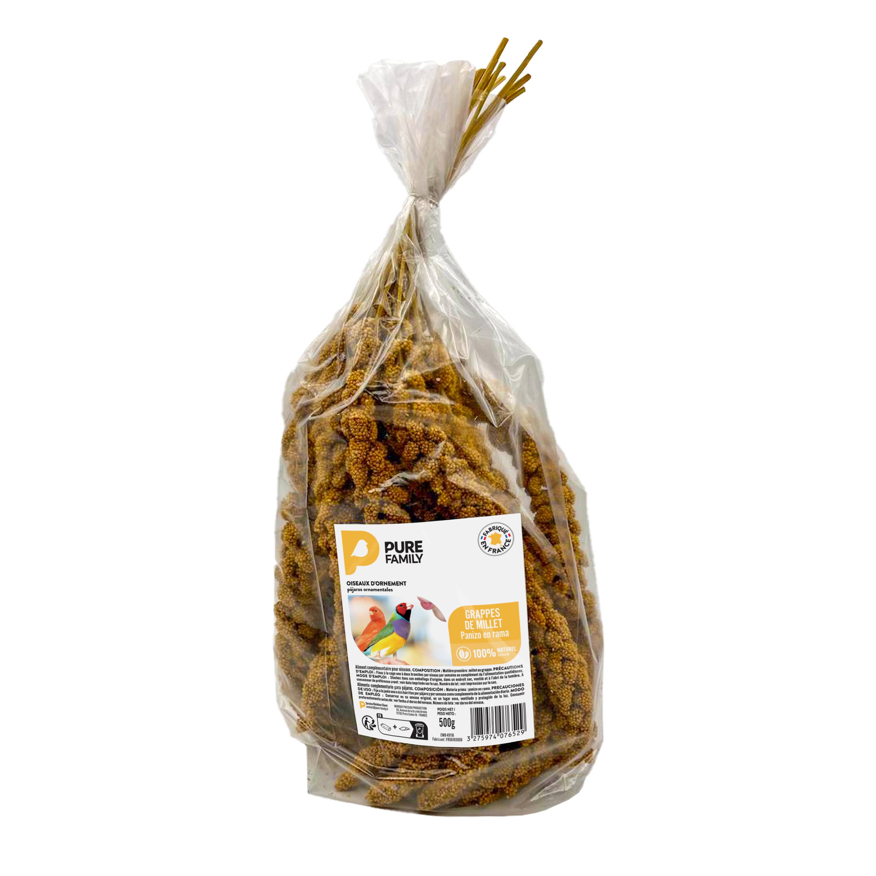 Pure Family - Mijo amarillo en racimos 500gr - Pure Family