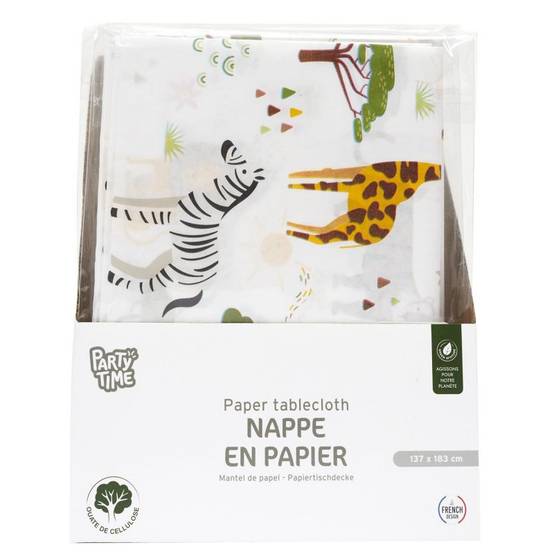 Nappe en papier savane blanc L.183 cm l.137 cm - Paris prix - Image 3