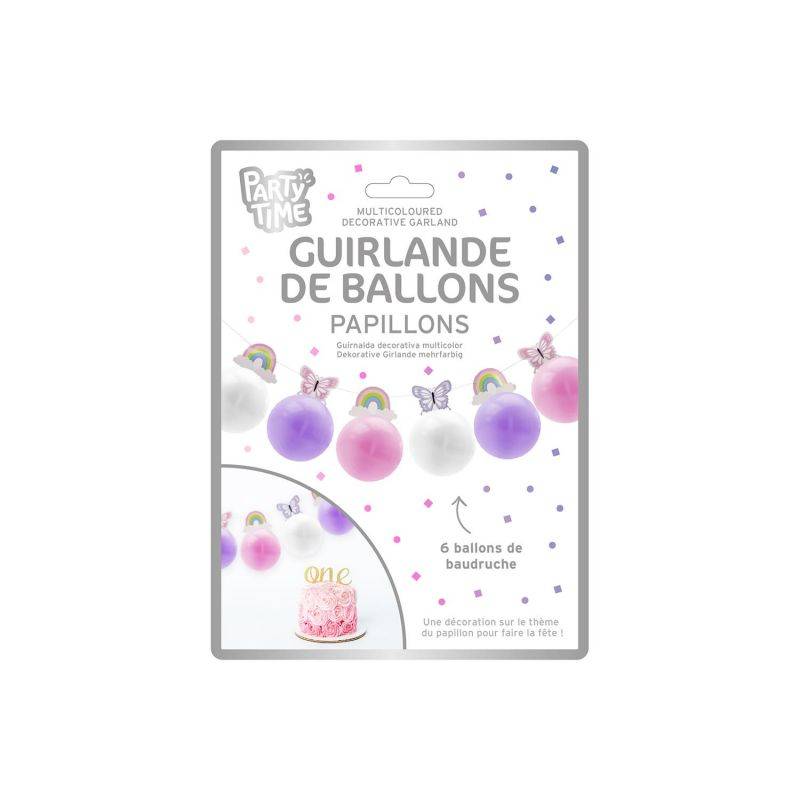 Guirlande de ballons papier multicolore L.16 L.25 cm - Imagen 3