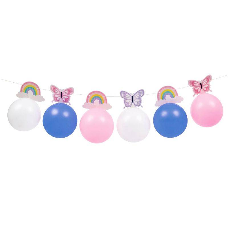Guirlande de ballons papier multicolore L.16 L.25 cm - Imagen 2
