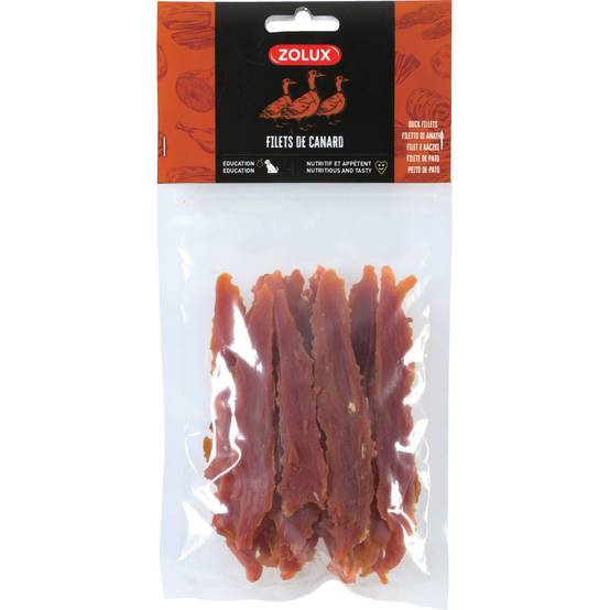 Friandise filet de canard 100 g pour chiens - Zolux - Image 1