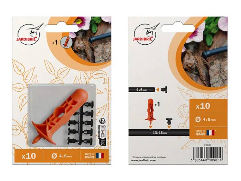 Bouchons Cannelés Ø 6 mm + Poinçon - JARDIBRIC
