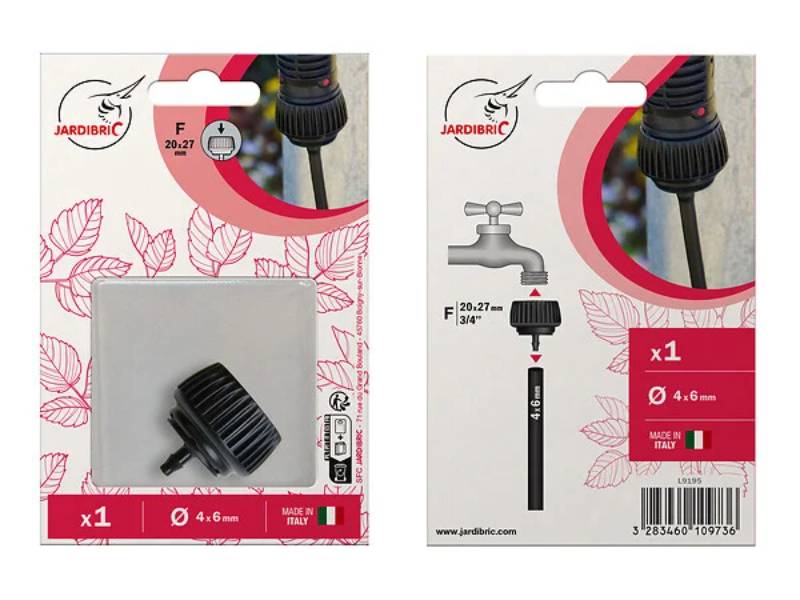 Adaptateur Cannele F20x27 D6mm – JARDIBRIC