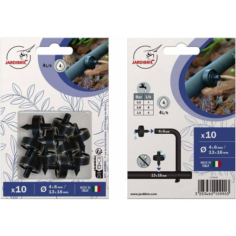 Goutteur auto-régulant auto-perçant 4l/h – JARDIBRIC