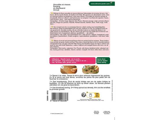 Vilmorin - Mélange de fleurs pour Tortues Terrestres serie 2 sachet graines 12 g - Vilmorin - Image 7