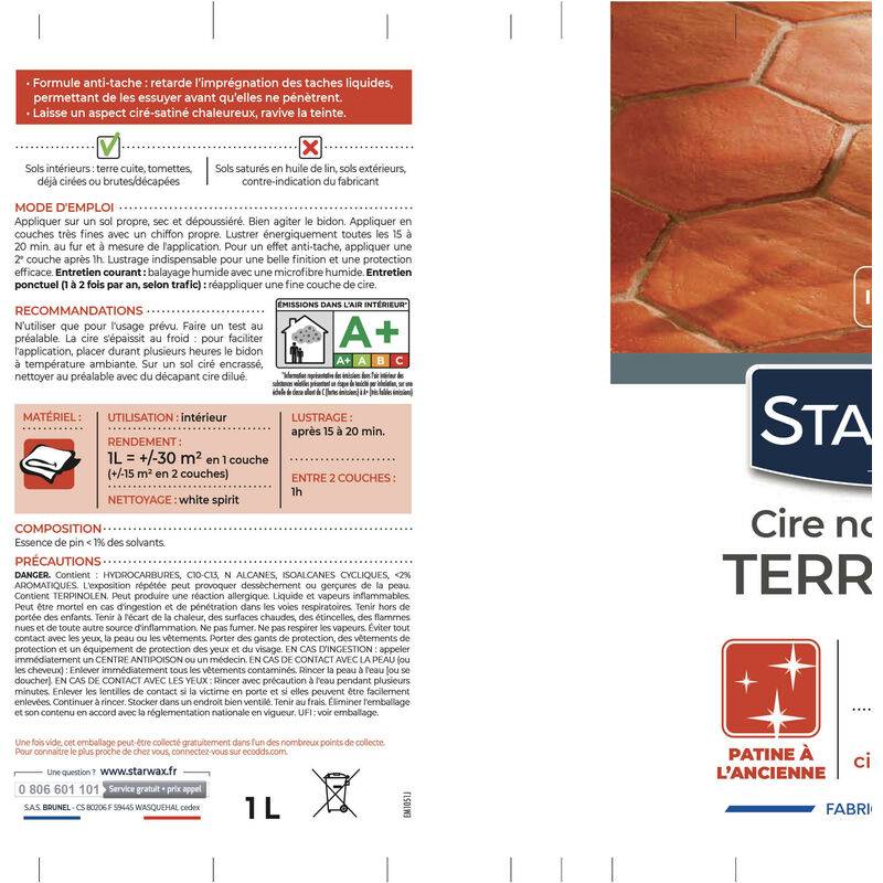 Starwax - Cire nourrissante pour tomettes et terres cuites - Image 5