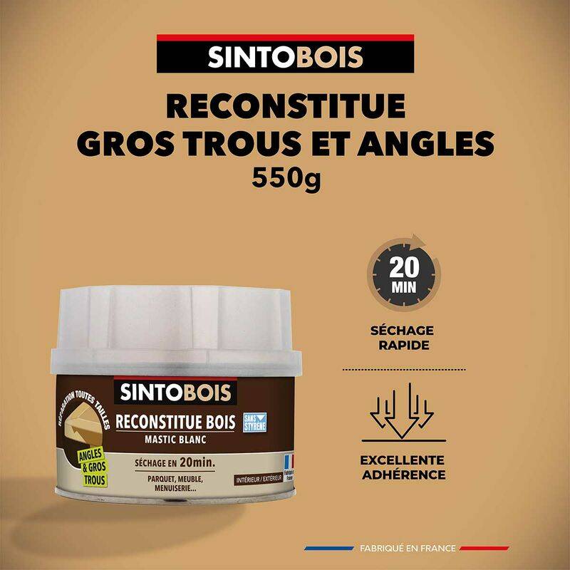 SINTO - Mastic Reconstitue Bois Blanc - SINTO - Image 3