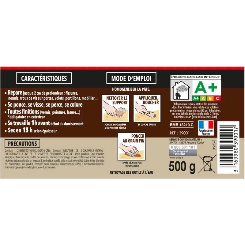 SINTO - Enduit Pâte Rebouche Bois Clair – SINTO - Image 3