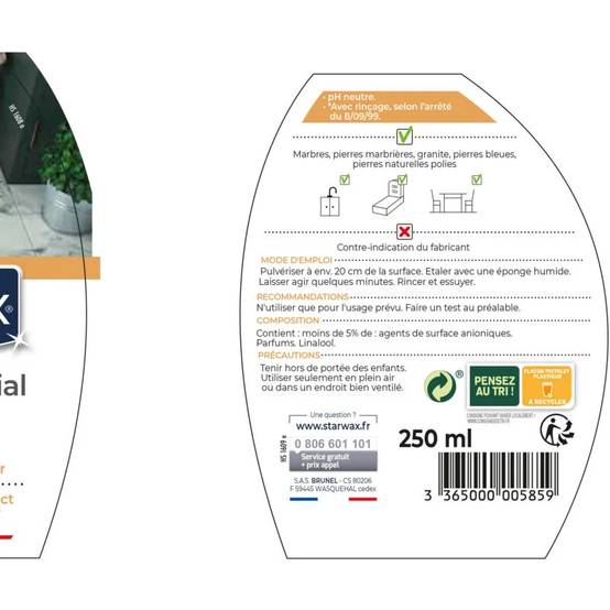 Starwax - NETTOYANT RAVIVEUR POUR MARBRE ET PIERRES NATURELLES 250ML - Image 3